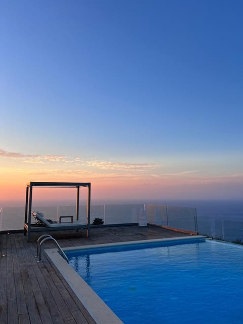 Pool view, Sea view, Sunset