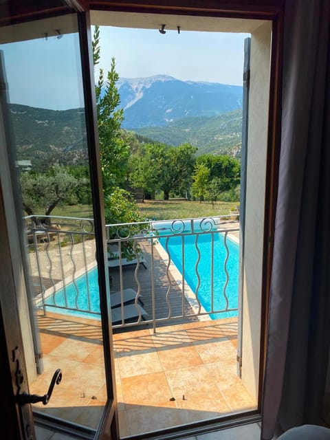 Natural landscape, Balcony/Terrace, Mountain view, Pool view