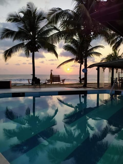 Swimming pool, Sunset