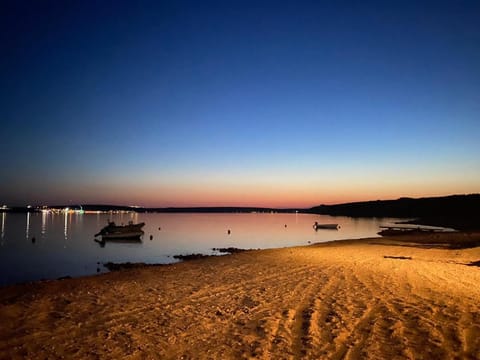 Natural landscape, Beach, Sunset