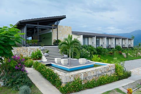 Property building, Natural landscape, Garden view