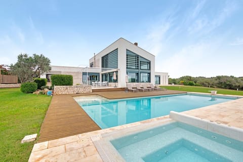 Property building, Living room, Swimming pool