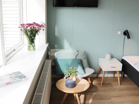 Bed, Living room, Photo of the whole room, Seating area, Bedroom, hair dresser