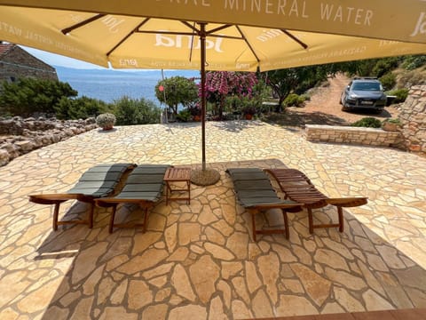 Patio, Sea view, sunbed