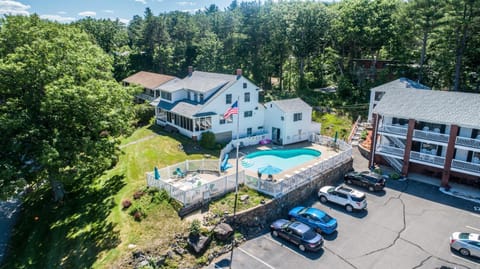 Spring, Natural landscape, Bird's eye view, Swimming pool, Location, Parking