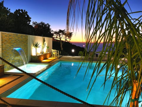 Pool view, Swimming pool, Sunset