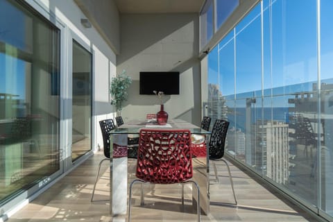 Winter, View (from property/room), Balcony/Terrace, Dining area