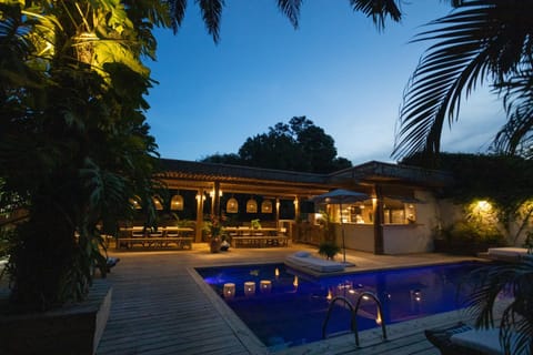 Night, Swimming pool, Swimming pool