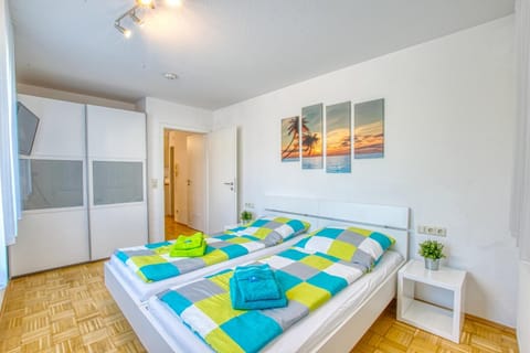 Bed, Photo of the whole room, Bedroom, towels, wardrobe