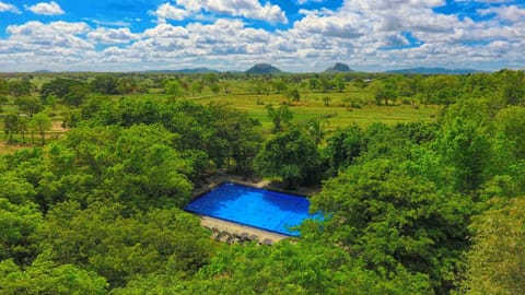 Nearby landmark, Natural landscape, Bird's eye view, Mountain view, Pool view, Swimming pool