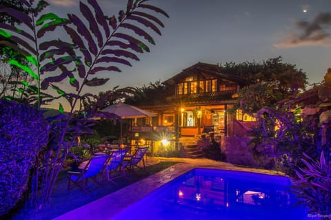Night, Garden, Garden view, Pool view, Swimming pool, Swimming pool, sunbed