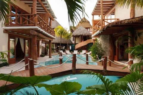 Property building, Pool view, Swimming pool
