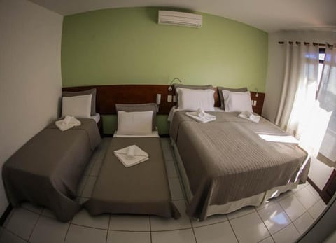 Bed, Photo of the whole room, Bedroom, towels, air conditioner