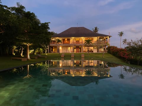 Property building, Night, Pool view, Swimming pool