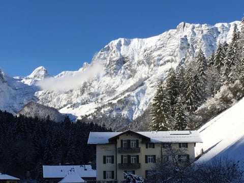 Property building, Nearby landmark, Day, Natural landscape, Winter, Mountain view