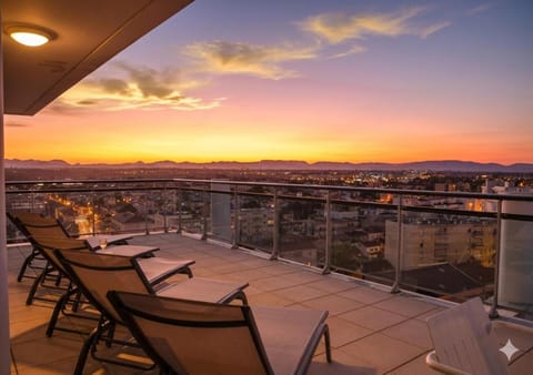 Property building, Sunset