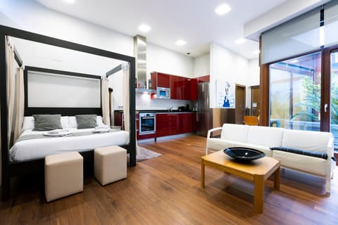 Living room, Dining area, Bedroom