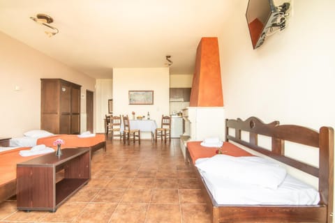 Bed, Kitchen or kitchenette, Photo of the whole room, Dining area