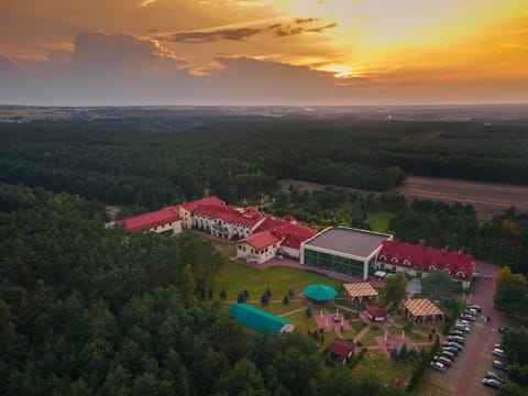 Bird's eye view, Sunset