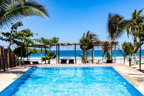 Day, Beach, Pool view, Sea view, Swimming pool, sunbed