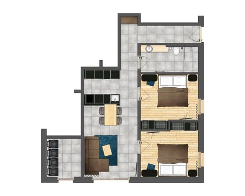Bird's eye view, Floor plan