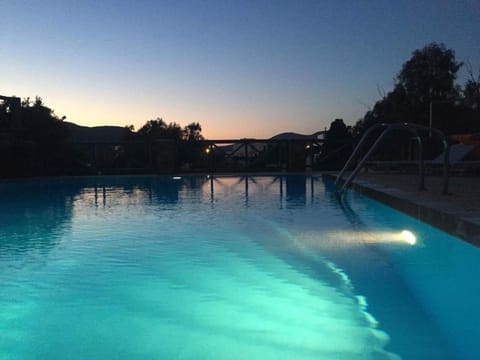 Swimming pool, Swimming pool, Sunset