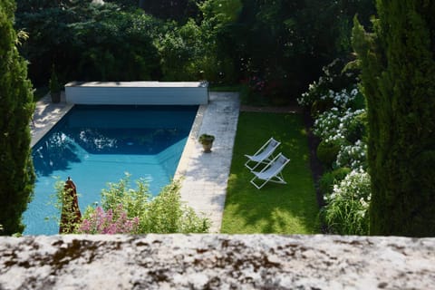 Natural landscape, Garden, Swimming pool, Swimming pool, sunbed