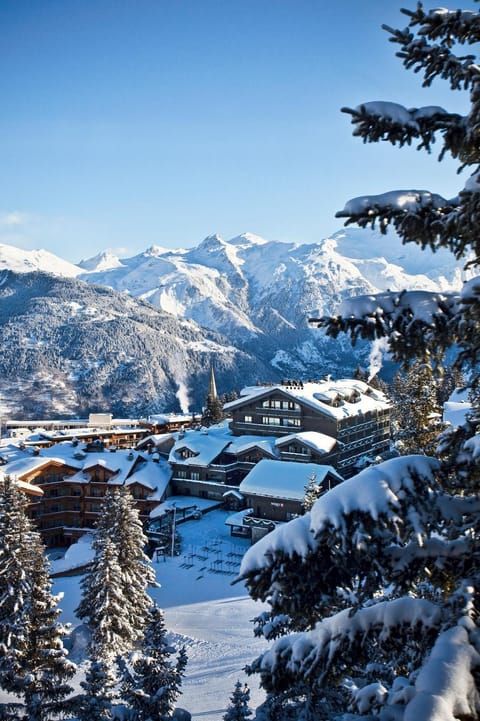 Facade/entrance, Bird's eye view, Winter, Skiing, Mountain view