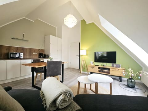 Kitchen or kitchenette, Living room, Dining area