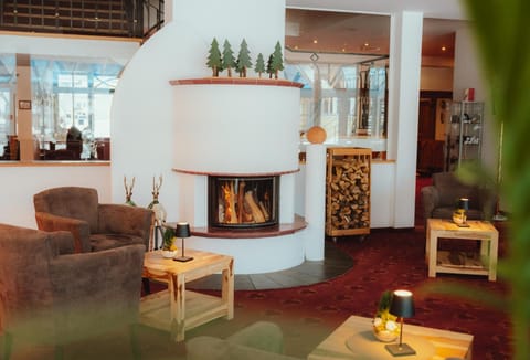 Winter, Lobby or reception, Lounge or bar, Seating area, fireplace