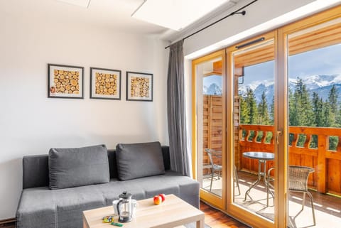 Balcony/Terrace, Living room, Seating area, Mountain view