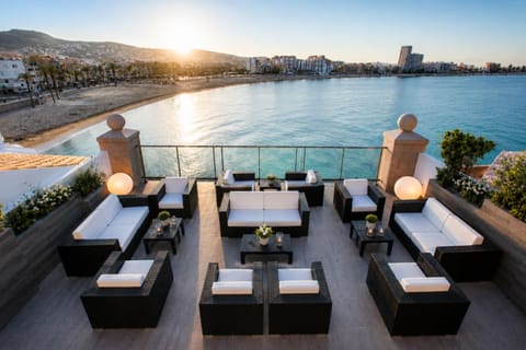 Bird's eye view, Balcony/Terrace, Lounge or bar, Sea view, Sunset