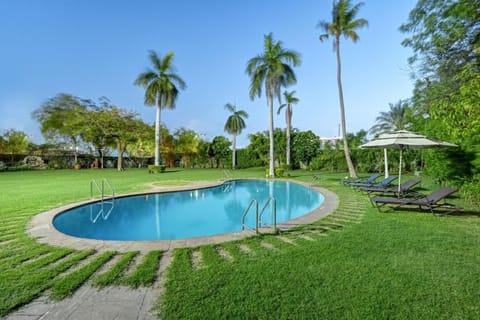 Natural landscape, Garden, Pool view, Swimming pool, Swimming pool