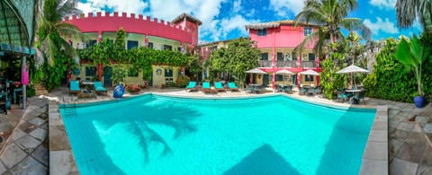 Property building, Day, Garden, Garden view, Pool view, Swimming pool, sunbed