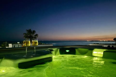 Night, Hot Tub, Sea view, Swimming pool, Open Air Bath