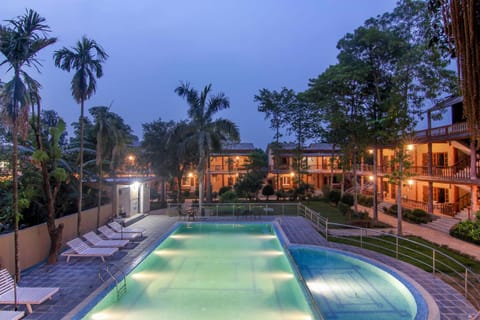 Property building, Pool view, Swimming pool