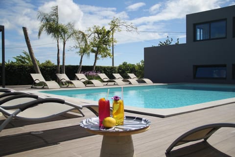 Summer, View (from property/room), On site, Pool view, Swimming pool, Swimming pool, Sunset