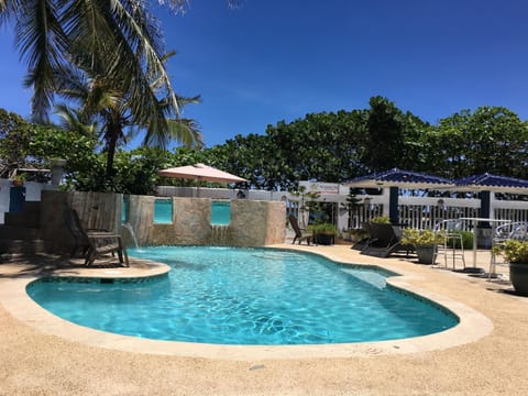 Patio, Garden, Pool view, Swimming pool, sunbed
