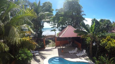 Patio, Bird's eye view, Garden, Balcony/Terrace, Beach, Pool view, Sea view, Swimming pool