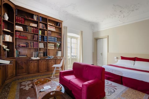 Library, Living room, Bedroom