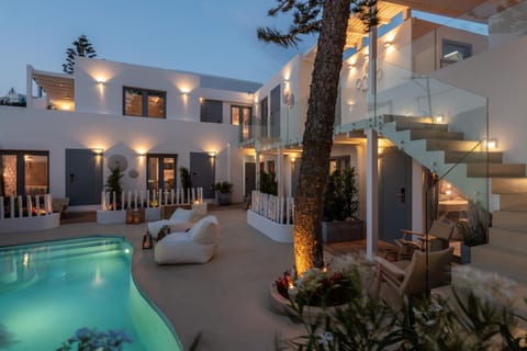 Property building, Patio, Pool view, Swimming pool