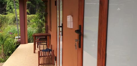Patio, Facade/entrance, Balcony/Terrace, Garden view