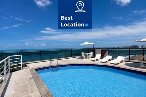 Day, Natural landscape, Pool view, Sea view, Swimming pool, sunbed