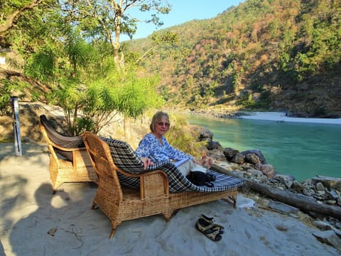 Day, People, Natural landscape, Beach, Mountain view, River view, Swimming pool, group of guests