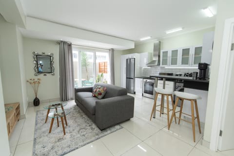 Kitchen or kitchenette, Living room, Dining area, oven, toaster