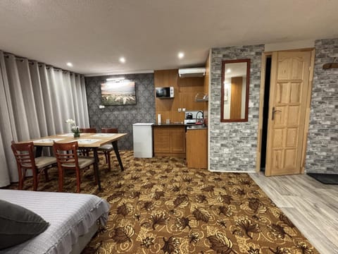 TV and multimedia, Kitchen or kitchenette, Living room, Photo of the whole room, Seating area