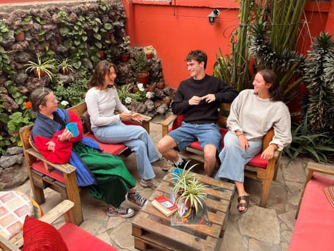 Patio, Day, Seating area, group of guests