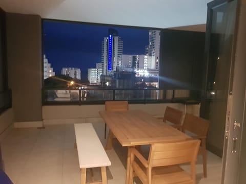 Patio, Night, Balcony/Terrace, Seating area