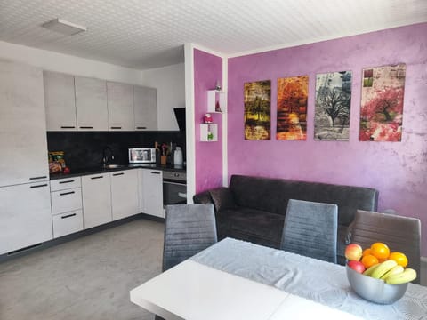 Living room, kitchen
