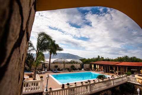 Natural landscape, Mountain view, Pool view, Swimming pool